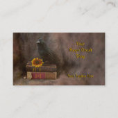 Gothic Crow  Old Magic Occult Books Visitekaartje (Voorkant)