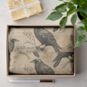 Gothic Crow Pattern Tissue Paper Tissuepapier (Geschenk)