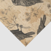 Gothic Crow Pattern Tissue Paper Tissuepapier (Detail)