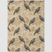 Gothic Crow Pattern Tissue Paper Tissuepapier (Voorkant)