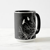 Gothic Crows and Trees Midnight Landscape Smokey Mok (Voorkant rechts)