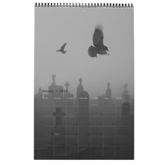Gothic Crows Kalender (Jan 2026)