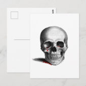 Gothic Crying Skull Horror Blood Red Fantasy Briefkaart (Voorkant / Achterkant)