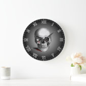Gothic Crying Skull Horror Blood Red Fantasy Grote Klok (Huis)