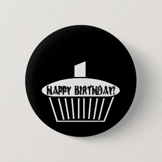 Gothic Cupcake Ronde Button 5,7 Cm (Voorkant)
