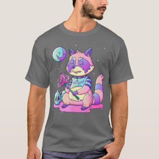 Gothic Cute Creepy Raccoon Kawaii Gothic Trash T-shirt