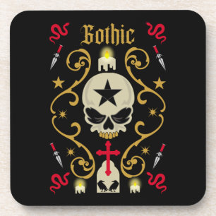 Gothic Dag en Gothische Kunst Bier Onderzetter