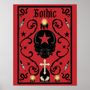 Gothic Dag mei Gothische subcultuur Poster