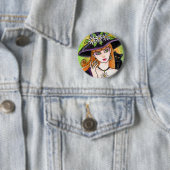 Gothic Daisy Witch Fantasy Button van Ann Howard (In situ)