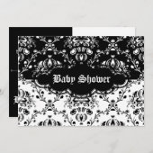 Gothic Damask Black & White Kaart (Voorkant / Achterkant)