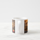 Gothic Dark Academia Kaarsverlichte Studeerkamer K Espresso Kop (Achterkant)