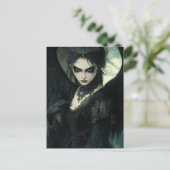 Gothic Dark Angel Fantasy Briefkaart (Staand voorkant)