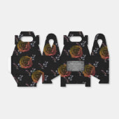 Gothic Dark Crimson Rozen Aangepast Bedankdoosjes (Uitgevouwen)