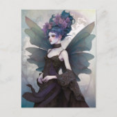 Gothic Dark Fairy Girl Fantasy Art Briefkaart (Voorkant)