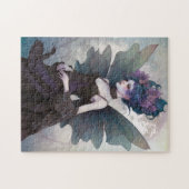 Gothic Dark Fairy Girl Fantasy Art Legpuzzel (Horizontaal)