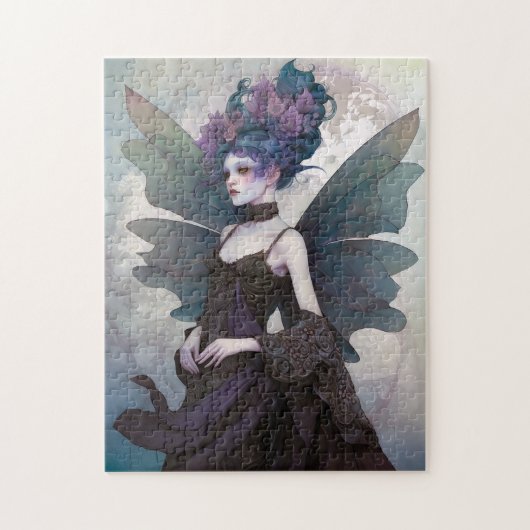 Gothic Dark Fairy Girl Fantasy Art Legpuzzel (Verticaal)