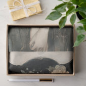 Gothic Dark Fairy with Floral Crown Decoupage Tissuepapier (Geschenk)