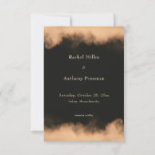 Gothic Dark Full Moon Arch Wedding Save The Date (Achterkant)