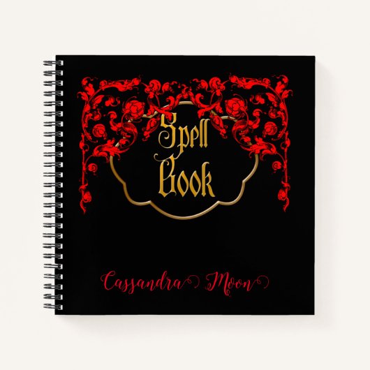 Gothic Dark Magic Gepersonaliseerd Notitieboek (Voorkant)