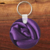 Gothic Dark Paars Roos Sleutelhanger (Voorkant)