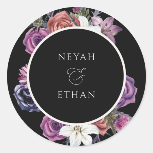 Gothic Dark Wedding Seals Halloween Sticker N100 (Voorkant)