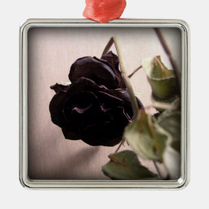 Gothic Dead Roos Metalen Ornament