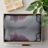 Gothic Death Skull and Rozen Floral Sigil Tissuepapier (Geschenk)