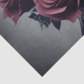 Gothic Death Skull and Rozen Floral Sigil Tissuepapier (Detail)