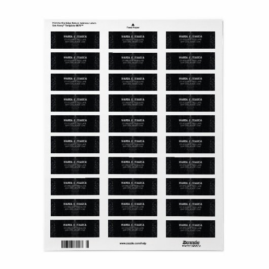 Gothic Decay Return Address Labels (Full Sheet)