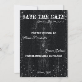 Gothic Decay Save the Dates Invitation Kaart