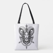 Gothic Demonic Queen Skull Art Draagtas (Achterkant)