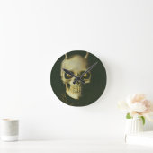 Gothic Devil Skull Clock Ronde Klok (Huis)