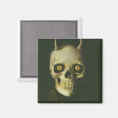 Gothic Devil Skull Magnet Magneet (Voorkant / Achterkant)