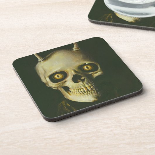 Gothic Devil Skull Onderzetter (Linkerzijde)