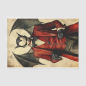 Gothic Devil Vampire Sinister Make-up BB4 Decoupag Tissuepapier (Voorkant)