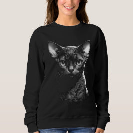 Gothic Devon Rex Art Women's Sweater