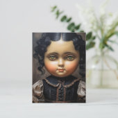  Gothic Doll Briefkaart - Strange Charm (Staand voorkant)