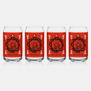 Gothic Donker Romantisch Liefhebbers Gift Blikvorm Glas