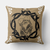 Gothic Donker Romantisch Liefhebbers Gift Kussen (Voorkant)