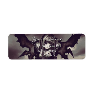 Gothic donkere anime fee retouradres etiket