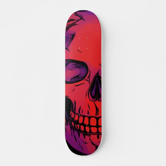 Gothic Dood Skelet Skelet Aangepast Skateboard (Voorkant)