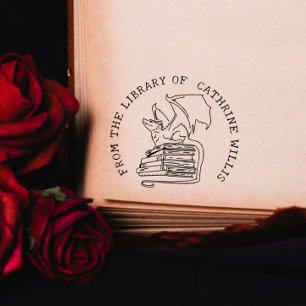 Gothic Dragon Custom Book uit de bibliotheek van Zelfinktende Stempel