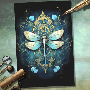 Gothic Dragonfly 1 Decoupage papier