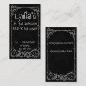 Gothic Dreams Visitekaartje (Voorkant / Achterkant)