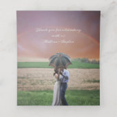 Gothic Dripping Bloody Rozen Moody Foto Bruiloft (Binnenkant ongevouwen)