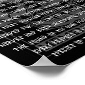 Gothic Edgar Allan E Memento Mori Skull Halloween Poster (Hoek)