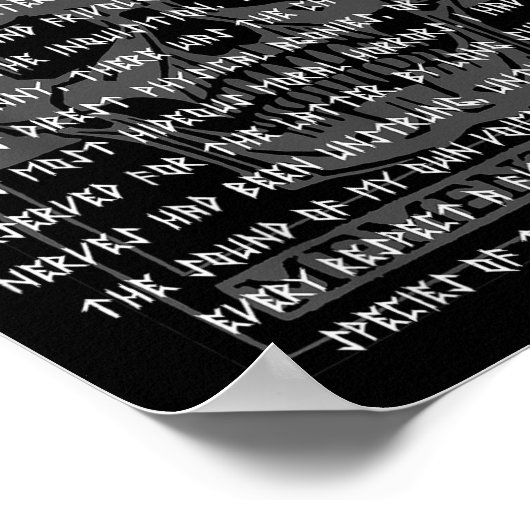 Gothic Edgar Allan E Memento Mori Skull Halloween Poster (Hoek)