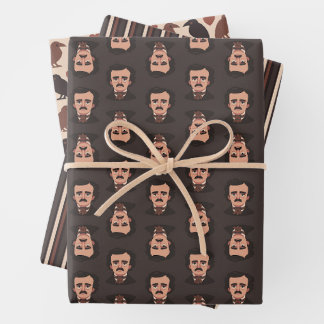Gothic Edgar Allan Poe Inpakpapier Set Vel