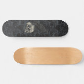 Gothic Edgar Poe Crow Skull Dark Skateboard (Horizontaal)