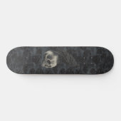 Gothic Edgar Poe Crow Skull Dark Skateboard (Horizontaal)